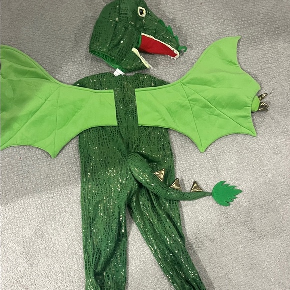 Pottery Barn Green Dragon Kids Costume - Picture 6 of 7